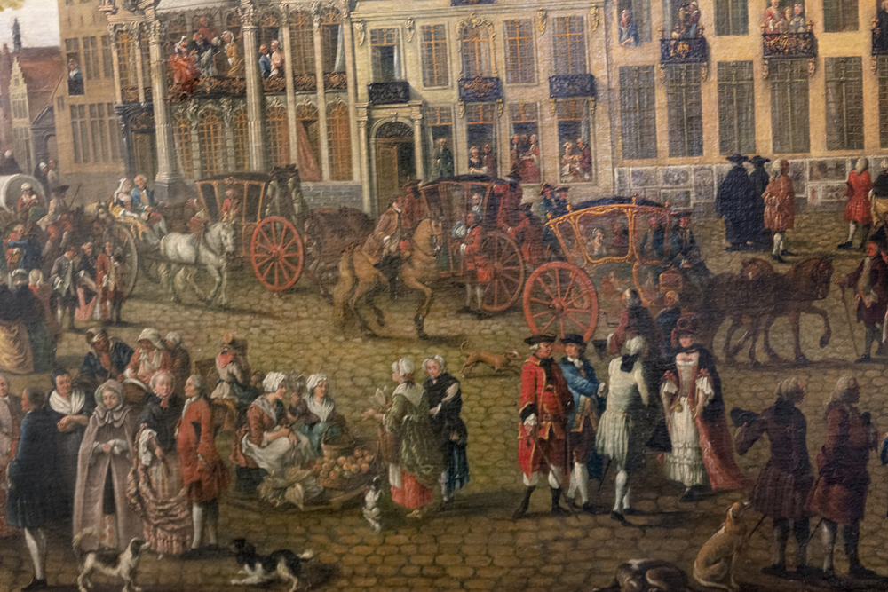 Il Kouter a Gand nel 1763 - dettaglio